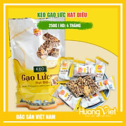 Kẹo gạo lức hạt điều cao cấp Tân Huê Viên 250g, kẹo gạo lứt Sóc Trăng