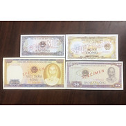 Bộ 4 tờ tiền giấy mẫu SPECIMENT giai đoạn 1980 - 1981, copy lưu niệm