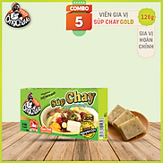 Combo 5 hộp viên gia vị Súp Chay gold Ông Chà Và 126g