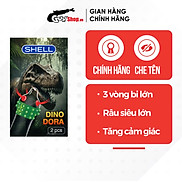 Bao cao su Shell Dino Dora - Hộp 2 cái - 1 bao gai