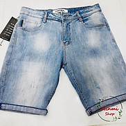 Quần Short Jean Sọt Rin Denim Nam Quần Bò Thời Trang Cao Cấp Đồ Đùi Phong