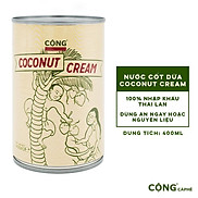 Nước cốt dừa Coconut Cream Cộng Cà Phê lon 400ml