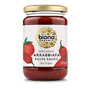 Sốt mì Ý arrabbiata cay nồng hữu cơ Biona 350g