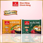 Thùng 20 gói mì xuất khẩu Lẩu thái mì kim chi VIFON 80gr gói