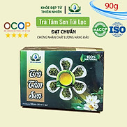 Đặc Sản Đồng Tháp - Trà tâm sen túi lọc Mộc sắc hỗ trợ mất ngủ hộp 30 túi