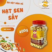 Hạt sen sấy giòn Hodi- NaVi hũ quai xách 400g