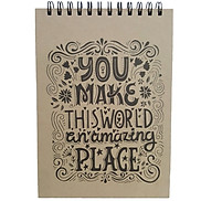 Sổ Notebook Noline - You Make This World An Amazing Place 17.5x25cm - Mẫu 3