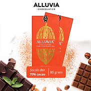 SOCOLA ĐEN ALLUVIA 70% CACAO, ĐẮNG VỪA NGUYÊN CHẤT KHÔNG CHẤT BẢO QUẢN