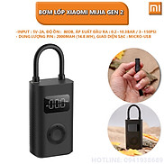 Bơm lốp Xiaomi Mijia gen 2 model MJCQB06QW - Hàng nhập khẩu