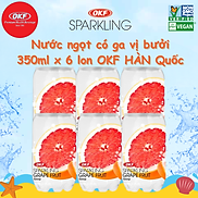 Nước ngọt có ga vị bưởi NƯỚC BƯỞI CÓ GA OKF HÀN QUỐC x 6 lon 350ml