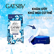 Khăn giấy ướt khử mùi diệt khuẩn Gatsby Ice CItrus cực cay mát nhất