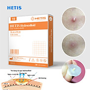 Hộp 10 miếng Gạc Hydrocolloid HETIS size 5x5cm liền thương nhanh không để