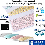 Combo bàn phím & chuột không dây bluetooth nhiều màu sắc nhỏ gọn cho điện