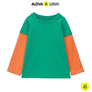 Áo thun dài tay cổ tròn trơn 4LOVA kiểu dáng cá tính chất cotton cao cấp