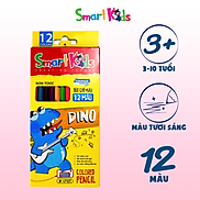 Bút chì màu Smartkids SK-CP102 Dino 12 màu,dành cho bé 6 tuổi - 12 tuổi