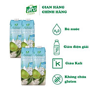 Nước Dừa ACP Vico Fresh Hương Vị Nguyên Chất - Combo 4 Hộp Nước Dừa 1L