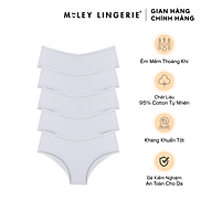 Combo 5 Quần Lót Nữ Cotton Thiên Nhiên Being Me Miley Lingerie- Màu Trắng