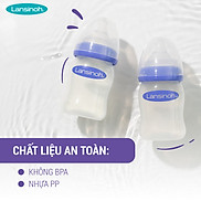 MUA 2 BÌNH TẶNG 1 NÚM 2 Bình Sữa Cổ Rộng Lansinoh 160ml +240ml TẶNG 1 Núm