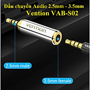 2.5mm ra 3.5mm  Đầu chuyển Audio 2.5 male ra 3.5 female Vention VAB-S02 _