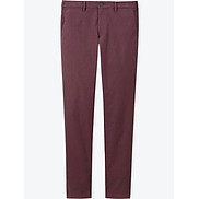 Quần Kaki Nam MEN Slim Fit Chino Flat Front Pants WINE - SIZE 29-30-32-34