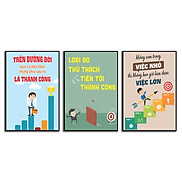 Tranh slogan tạo động lực, tranh treo tường văn phòng 20x30cm