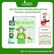 Bột cỏ lúa mì hữu cơ sấy lạnh Dalahouse - Hộp 20 gói 3gr tiện lợi