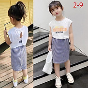 Set váy áo rời thời trang bé gái 2-7 tuổi