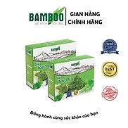 Combo 2 Bột rau má BAMBOO nguyên chất, siêu mịn hộp 60g 20 gói