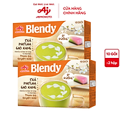 Combo 2 Hộp Trà Blendy Matcha Gạo Rang 160g Hộp 1 Hộp 10 Gói