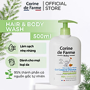 Gel gội và tắm bé Corine de Farme Hair & Body Wash 500ml