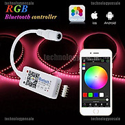 Bộ đầu khiển đèn led 5050 3528 RGB RGBW điều khiển bằng sóng bluetooth