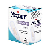 Băng keo cá nhân trong suốt Nexcare Clear Plastic 10 gói hộp