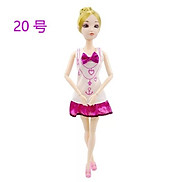 Đầm búp bê 30 cm - trắng