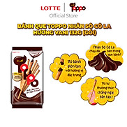 Bánh que Toppo nhân sô cô la hương Vani 132 g gói