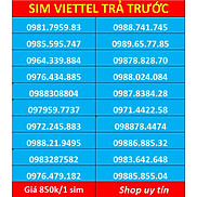 Sim Viettel số đẹp - hàng chính hãng - Đăng kí chính chủ