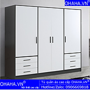 Tủ quần áo gỗ 4 cánh cao cấp 1009-OHAHA