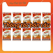 Bộ 10 gói bột thông tắc hầm cầu bể phốt Hando 215Gr