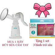 Dụng cụ hút sữa cầm tay Pur + Quà tặng set 3 bình trữ sữa