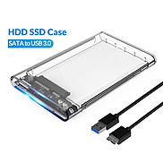 Box hộp ổ cứng di động 2.5 inch trong suốt USB 3.0 QGeeM C25B BX35 cho ổ