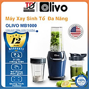 Máy Xay Sinh Tố OLIVO MB1000, Công Suất 1000W, 3 Cốc Đa Năng, Xay Đá