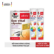 Combo bổ sung vitamin, khoáng chất và bổ mắt Doppelherz Eye Vital 30 viên