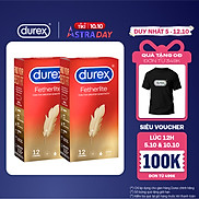 BỘ 2 HỘP BAO CAO SU DUREX FETHERLITE HỘP 12 BAO