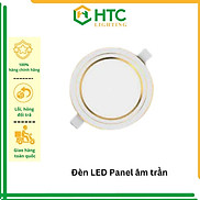 Đèn LED Panel âm trần 12W, viền vàng bạc, ánh sáng trắng hoặc 3 chế độ màu