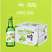 CHÍNH HÃNG Soju Hàn Quốc JINRO VỊ NHO 360ml - Thùng 20 chai