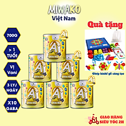 Sữa Công Thức Hạt Thực Vật Hữu Cơ MIWAKO A+ 700g Vị Vani x 6 Hộp Date 30