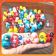 Lật đật đồ chơi mini dễ thương squid game, doremon, minion,pikachu