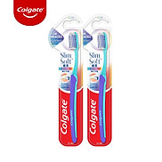 Combo 2 bàn chải Colgate Slimsoft Ortho lông chải mềm mại xếp hình U cho