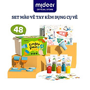 Finger Paint Mideer bộ màu kèm dụng cụ chính hãng an toàn cho bé