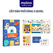 Cắt Giấy Tạo Hình Mideer Lets Cut 3 Cấp Độ