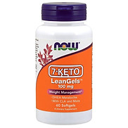 Thực phẩm bảo vệ sức khỏe 7-Keto LeanGels 100mg hãng Now foods USA Kiểm